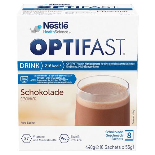 Optifast home Drink Schokolade Pulver 8x55 g