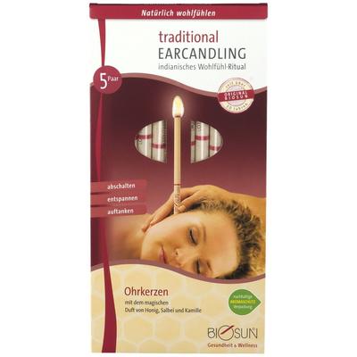 Ohrkerzen Biosun traditional Filter Neu 2015 10 St Ohrreiniger Image