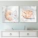 East Urban Home Blush Shell by PI Creative Art - 2 Piece Wrapped Canvas Graphic Art Print Set Canvas in Brown/Gray | 1.5 D in | Wayfair