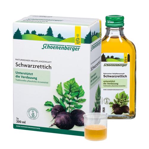 Schwarzrettich Schoenenberger Heilpflanzensäfte 3x200 ml Saft