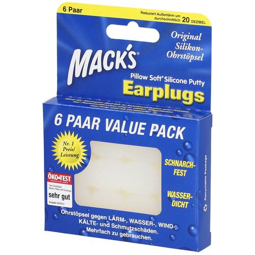 Macks Earplugs 6x2 St Ohrstöpsel