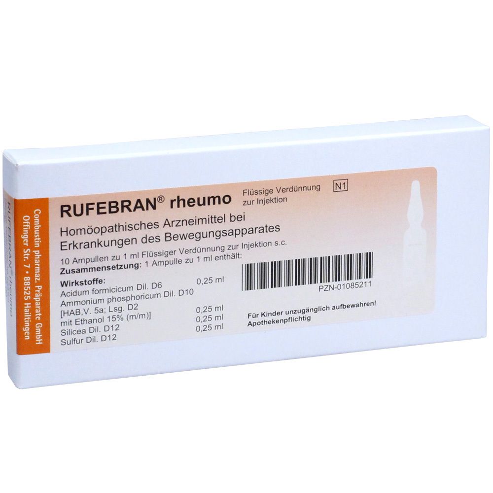 Rufebran rheumo Ampullen 10 St Image