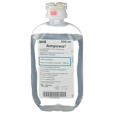 Ampuwa Plastikflasche Injektions-/Infusionslsg. 10x500 ml Injektions-/Infusionslösung Image