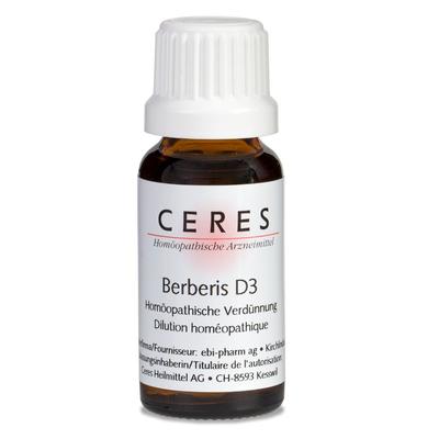 Ceres Berberis D 3 Dilution 20 ml Image