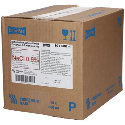 Isotonische Kochsalzlösung Fresenius Plastik 10x500 ml Infusionslösung Image