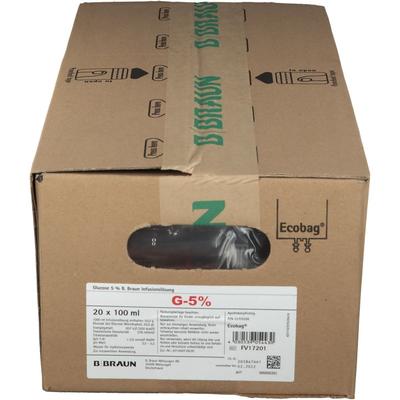Glucose 5% B.Braun Ecobag 20x100 ml Infusionslösung Image