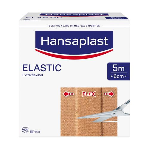 Hansaplast Elastic Pflaster 6 cmx5 m 1 St