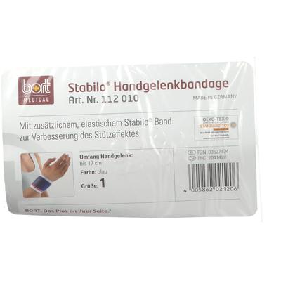 Bort Stabilo Handgelenkbandage Gr.1 blau 1 St Bandage(s) Image