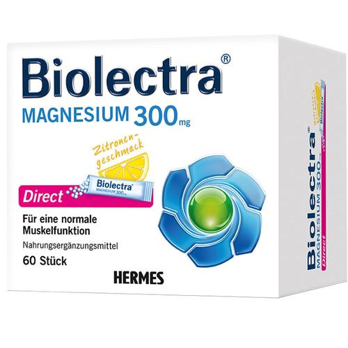 Biolectra Magnesium 300 mg Direct Zitrone Sticks 60 St Pellets