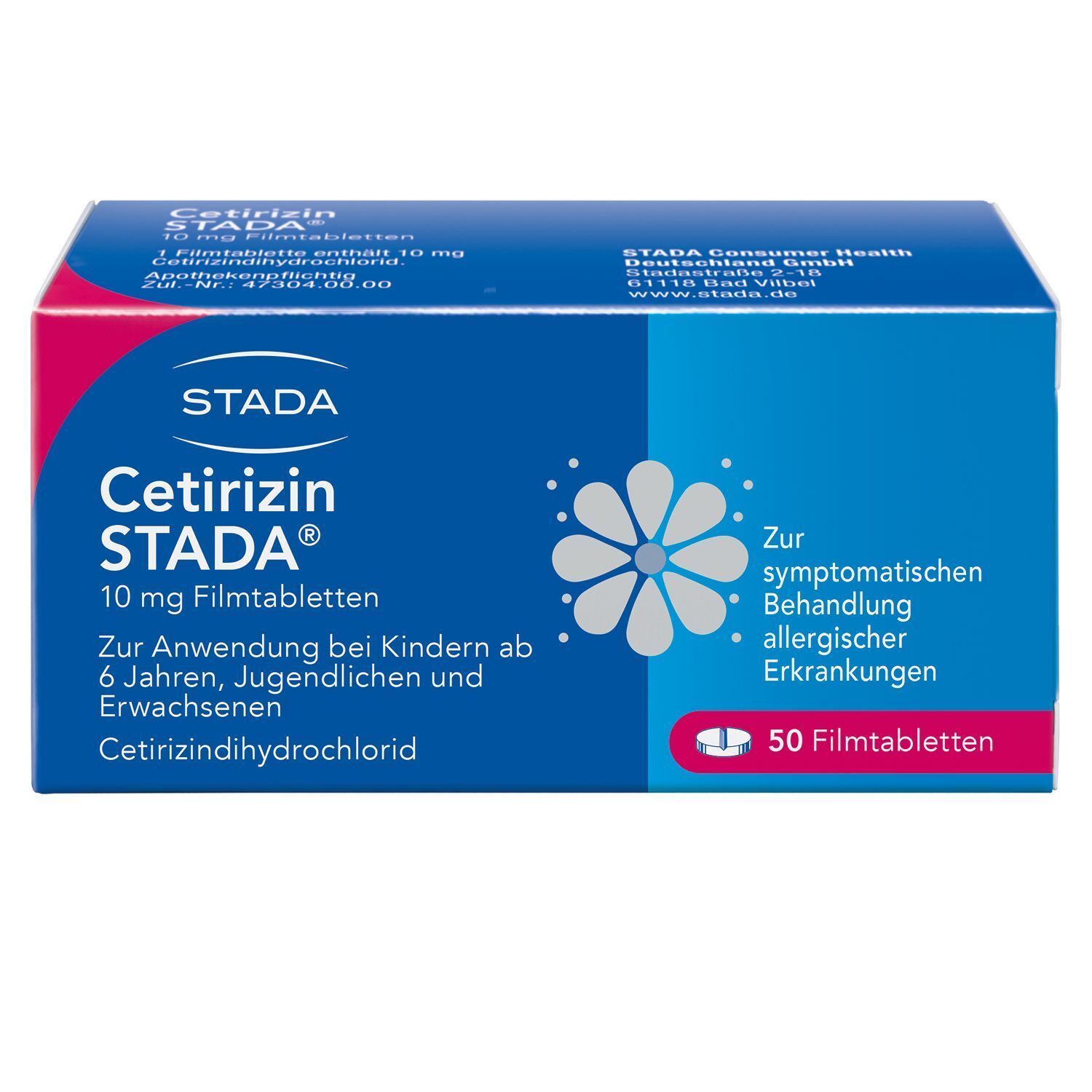 Cetirizin Stada 10 mg Filmtabletten 50 St