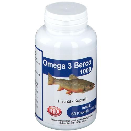 Omega-3 Berco 1000 mg Kapseln 60 St