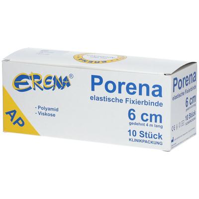 Porena elast.Mullbinde 6 cm weiß o.Cello 10 St Binden Image