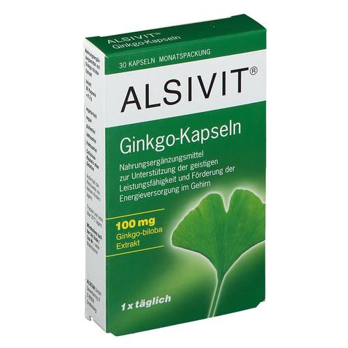 Ginkgo 100 mg Alsivit Kapseln 30 St