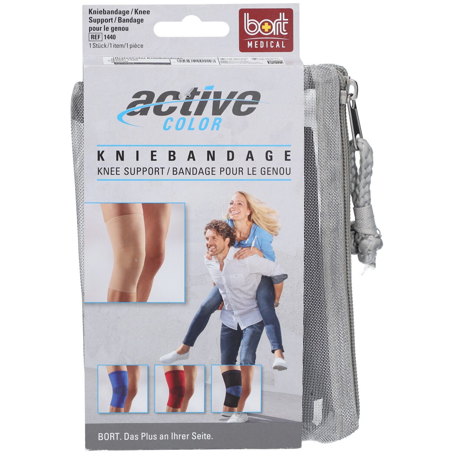 Bort ActiveColor Kniebandage S schwarz 1 St Bandage(s) Image