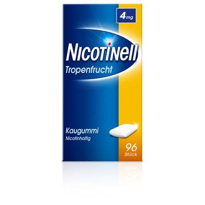 Nicotinell Kaugummi Tropenfrucht 4 mg 96 St Image