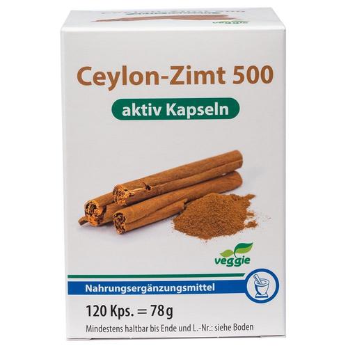 CEYLON-Zimt 500 aktiv Kapseln 120 St