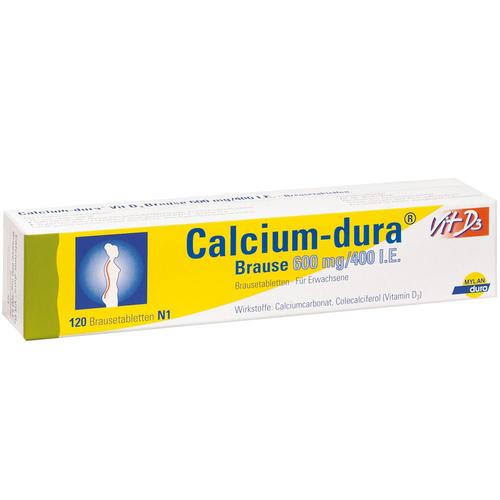 Calcium Dura Vit D3 Brause 600 mg/400 I.e. 120 St Brausetabletten