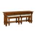 MacKenzie-Dow English Pub 72" Solid Woo Console Table Wood in Brown/Red | 30.25 H x 72 W x 18 D in | Wayfair 1-5350_Acanthus