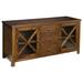 MacKenzie-Dow Yesterday River Plaza Solid Wood TV Stand for TVs up to 78" Wood in Brown/Red | 30 H in | Wayfair 6-8065_Acanthus
