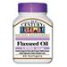 "21st Century HealthCare, Flaxseed Oil 1000 mg, 60 Softgels"