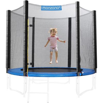 Sicherheitsnetz Trampolin ø 183/244/305/366/427 cm 6-8 Stangen UV-beständig Trampolinnetz Image