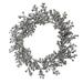 Vickerman 549650 - 22" Pewter Glitter Berry Wreath Outdoor (L180727) Berry Christmas Wreath