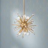 Possini Euro Janae 12" Wide Gold Modern Sputnik 6-Light Mini Pendant