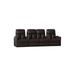 Latitude Run® Home Theater Configurable Seating (Row of 4) in Brown | 44 H x 122 W x 43 D in | Wayfair LATT5715 45421213