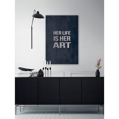 Wrought Studio™ 'Her Art' - Wrapped Canvas Textu...