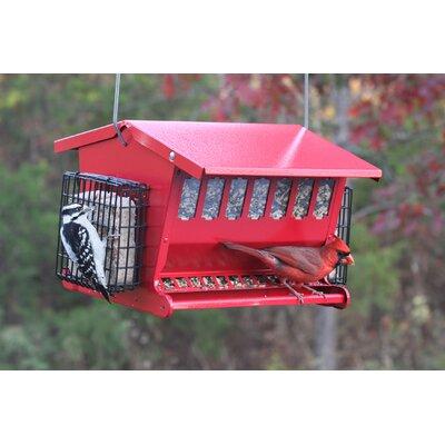 Woodlink Seeds 'n More Hopper Bird Feeder Metal in Red | 10.25 H x 14.5 W x 12.25 D in | Wayfair 23831