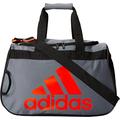 adidas Diablo Small Duffel Bag, Onix Grey/Black/Solar Red, One Size, Diablo Small Duffel Bag