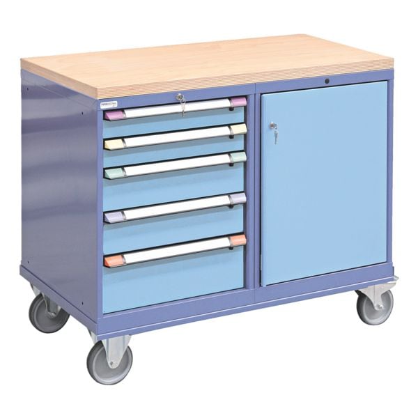 THURMETALL Rollboy mit Multiplexplatte silber, 121x103x69.5 cm Image