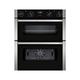 NEFF N50 J1ACE2HN0B Double Under Oven with EasyClean, Cliprails and LCD Display
