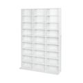 Lillyvale2 CD Bookcase Storage Shelf Case Cabinet Rack Unit Tower Organizer Adjustable Wooden Book Bluray Video Games Up To 837 CD's (White)