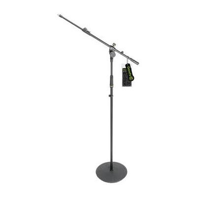 Gravity Stands MS 2322 B Microphone Stand with Round Base and 2-Point Adjustment Boom GMS2322B