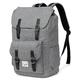 VASCHY Backpack Mens, 26.L Large Capacity School Rucksack for Womens Unisex Vintage 15.6inch Laptop Backpack Water Resistant Casual College School Bag for Work Travel University Sports(Charcoal Grey)