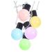 Kurt S. Adler 46156 - 18 Light 27' White Wire Multi-Color Globe Christmas Light String Set Set