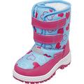 Playshoes Kinder Winter-Stiefel, warme Schneestiefel mit Klettverschluss, mit Herzchen-Muster