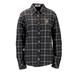 Women's Charcoal Army Black Knights Brewer Flannel Button-Down Long Sleeve Shirt