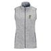 Women's Heather Gray Cal State Fullerton Titans Summit Fleece Full Zip Sweater Vest