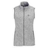 Women's Heather Gray San Jose State Spartans Summit Fleece Full Zip Sweater Vest