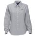 Women's Gray New Hampshire Wildcats Velocity Oxford Plus Size Button-Up Long Sleeve Shirt