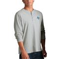 Men's Silver Air Force Falcons Cambridge Henley 3/4-Sleeve T-Shirt