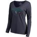 Women's Fanatics Branded Navy Seattle Mariners Live For It Long Sleeve T-Shirt
