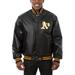 Men's JH Design Black Oakland Athletics Classic Leather Team Jacket