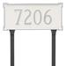 Montague Metal Products Inc. New Yorker Standard One Line Address Sign Plaque w/ Lawn Stakes | 9.25 H x 17 W x 0.25 D in | Wayfair PCS-0027S1-L-CG