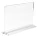 Econoco Acrylic Top Load Counter Top Sign Holder Acrylic | 7 H x 11 W x 1 D in | Wayfair HPCT711HTP