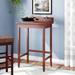 Red Barrel Studio® Edick Writing Desk w/ Hutch Wood in Brown/Red | 45.04 H x 27.95 W x 21.65 D in | Wayfair B909D02E766A404591690453DDBA41FE