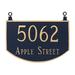 Montague Metal Products Inc. Prestige 2-Line Hanging Address Plaque | 10.25 H x 15.5 W x 0.25 D in | Wayfair TSH-0003S2-H-BW