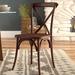 Rosalind Wheeler Arquit Stackable Wood Cross Back Chair | 35 H x 20.25 W x 23.25 D in | Wayfair C1EF49BB6FB7477C8D29A38F363A4781